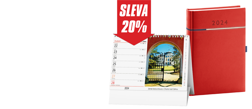 Kalendáře a diáře SLEVA 20%
