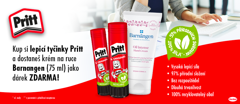 Lepicí tyčinky Pritt s dárkem