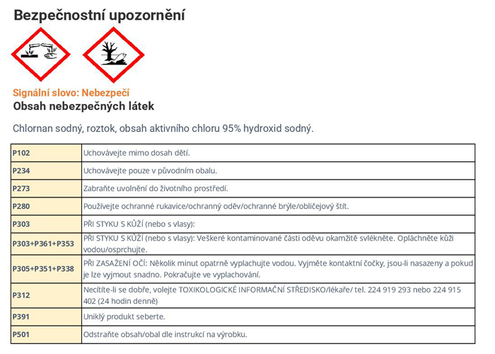 Bezpečnostní upozornění