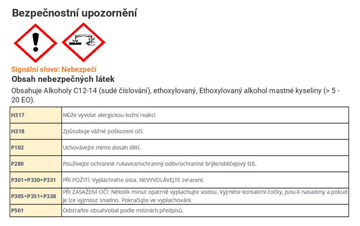 Bezpečnostní upozornění