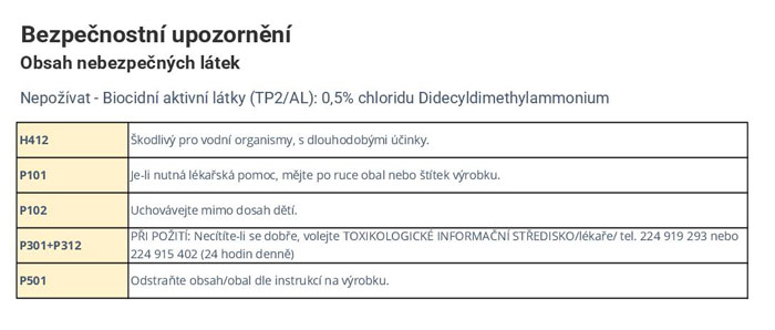 Bezpečnostní upozornění