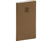  Kapesní diář Essenza 2026 oříšek 9x15,5cm