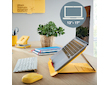 Stojan pod notebook Leitz Cosy žlutý