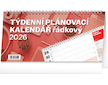  Stolní kalendář Plánovací řádkový 2026 25x12,5cm