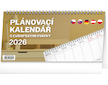  Stolní kalendář Plánovací s evropskými svátky 2026 25x12,5cm