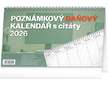  Stolní kalendář Poznámkový daňový s citáty 2026 25x14,5cm
