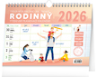  Týdenní rodinný plánovací kalendář s háčkem 2026 30x21cm