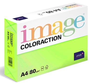 Barevný papír Image Coloraction A4 80g reflexní zelená 500 ks