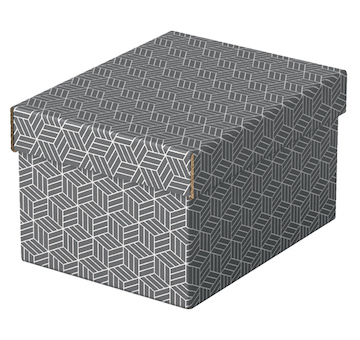 Dárkový a úložný box Esselte Home 20x15x25,5cm šedý 3ks