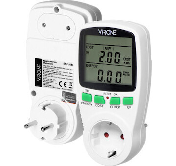 Dvoutarifní elektroměr spotřeby, max. zatížení 3680 W