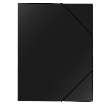 Mapa tříklopá neprůhledná černá