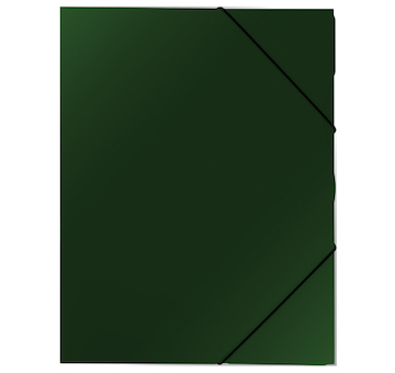 Mapa tříklopá neprůhledná zelená