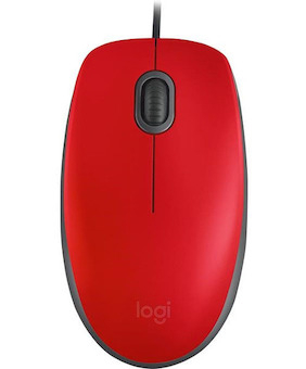 Myš optická Logitech M110 Silent červená USB