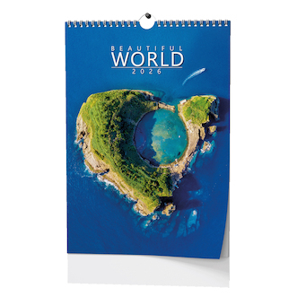 Nástěnný kalendář Beautiful world A3 2026