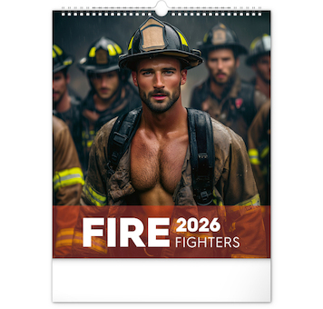 Nástěnný kalendář Dreamy Firefighters 2026 30x34cm