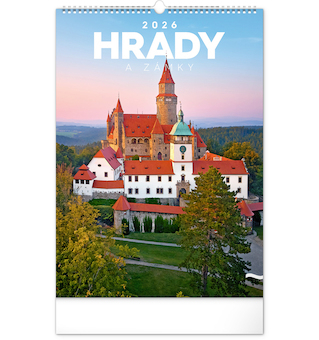  Nástěnný kalendář Hrady a zámky 2026 33x46cm