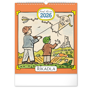  Nástěnný kalendář Josef Lada Říkadla 2026 30x34cm