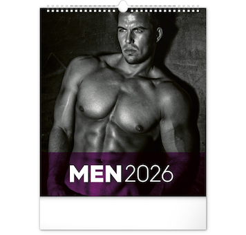  Nástěnný kalendář Men 2026 30x34cm