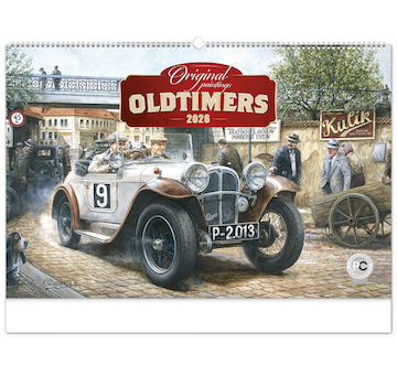  Nástěnný kalendář Oldtimers Václav Zapadlík 2026 64x42cm