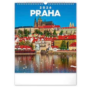  Nástěnný kalendář Praha 2026 30x34cm