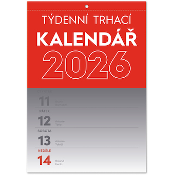  Nástěnný kalendář Trhací týdenní 2026 A5