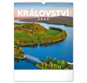  Nástěnný kalendář Vodní království 2026 30x34cm