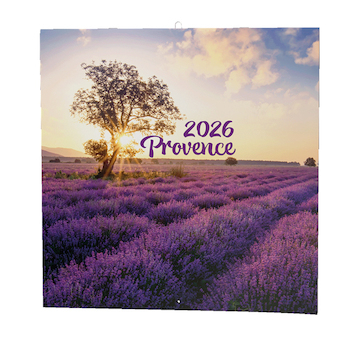 Nástěnný poznámkový kalendář Provence 2026