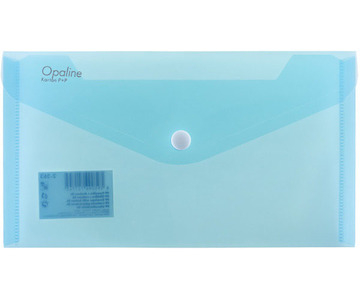 Obálka plastová s drukem Opaline DL sv.modrá
