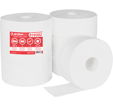 Papír toaletní Jumbo 230mm 1vrstva recykl 222m