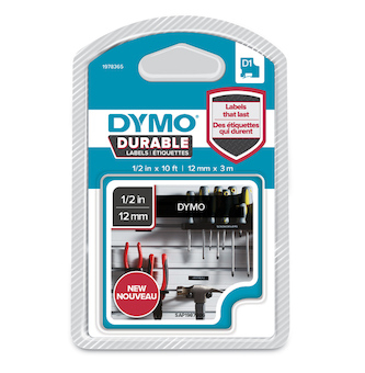 Páska D1 pro štítkovače Dymo odolná vinylová 12mm