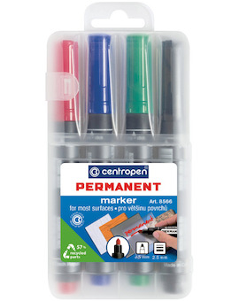 Popisovač 8566 Permanent sada 4ks