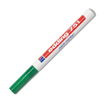 Popisovač lakový Edding 751 zelený