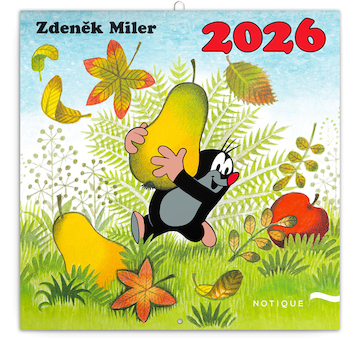  Poznámkový kalendář Krteček 2026 30x30cm