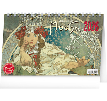  Stolní kalendář Alfons Mucha 2026 23,1x14,5cm