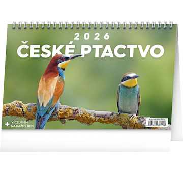  Stolní kalendář České ptactvo 2026 23,1x14,5cm