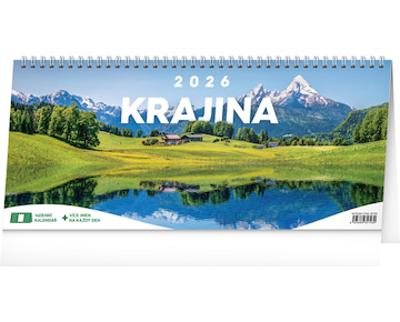  Stolní kalendář Krajina 2026 14denní 33x14,5cm