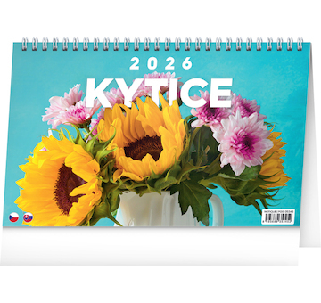  Stolní kalendář Kytice CZ/SK 2026 23,1x14,5cm