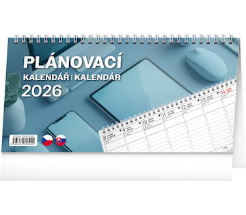  Stolní kalendář Plánovací CZ/SK 2026 25x12,5cm