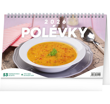  Stolní kalendář Polévky 2026 23,1x14,5cm