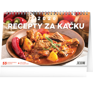  Stolní kalendář Recepty za kačku 2026 23,1x14,5cm