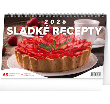  Stolní kalendář Sladké recepty 2026 23,1x14,5cm