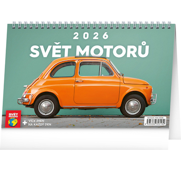  Stolní kalendář Svět motorů 2026 23,1x14,5cm