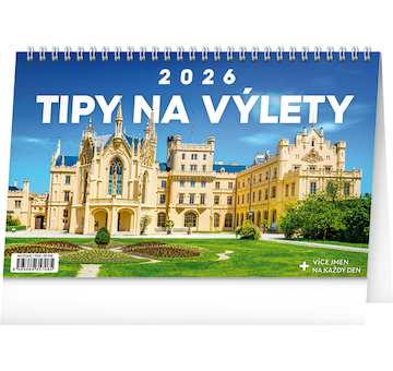  Stolní kalendář Tipy na výlety 2026 23,1x14,5cm
