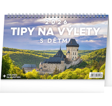  Stolní kalendář Tipy na výlety s dětmi 2026 23,1x14,5cm