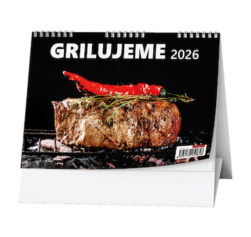 Stolní kalendář týdenní Grilujeme 2026