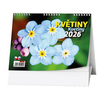 Stolní kalendář týdenní Květiny 2026