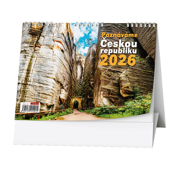 Stolní kalendář týdenní Poznáváme Českou republiku 2026