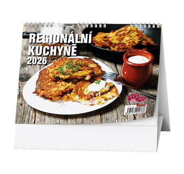 Stolní kalendář týdenní Regionální kuchyně 2026
