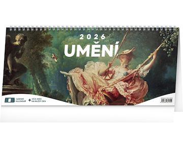  Stolní kalendář Umění 2026 14denní 33x14,5cm