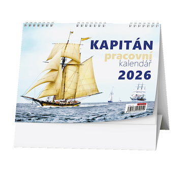 Stolní kalendáře pracovní Kapitán 2026
